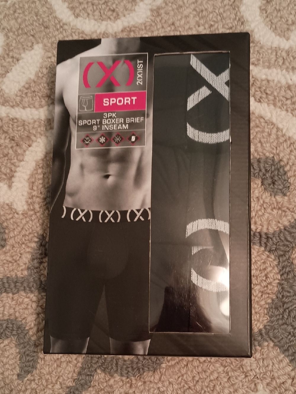 2xist Black Sport Boxer Briefs - 3 Pack